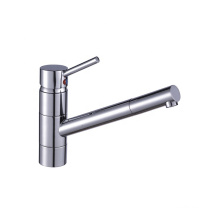 Proveedor profesional grifo de cocina Chrome, grifo de cocina de cuello largo de acero inoxidable 304